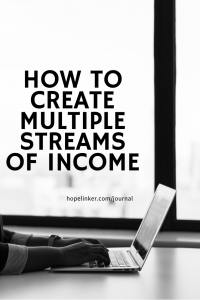 Blog post on creating multiple streams of income