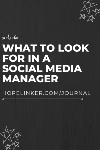 What to look for in a social media manager
